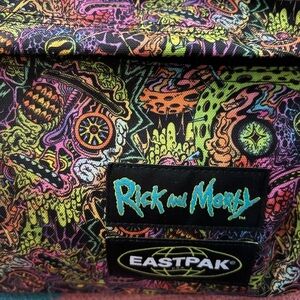 Eastpak Rick & Morty Day Pak'R Backpack Multicolor Backpack- NWT-RARE